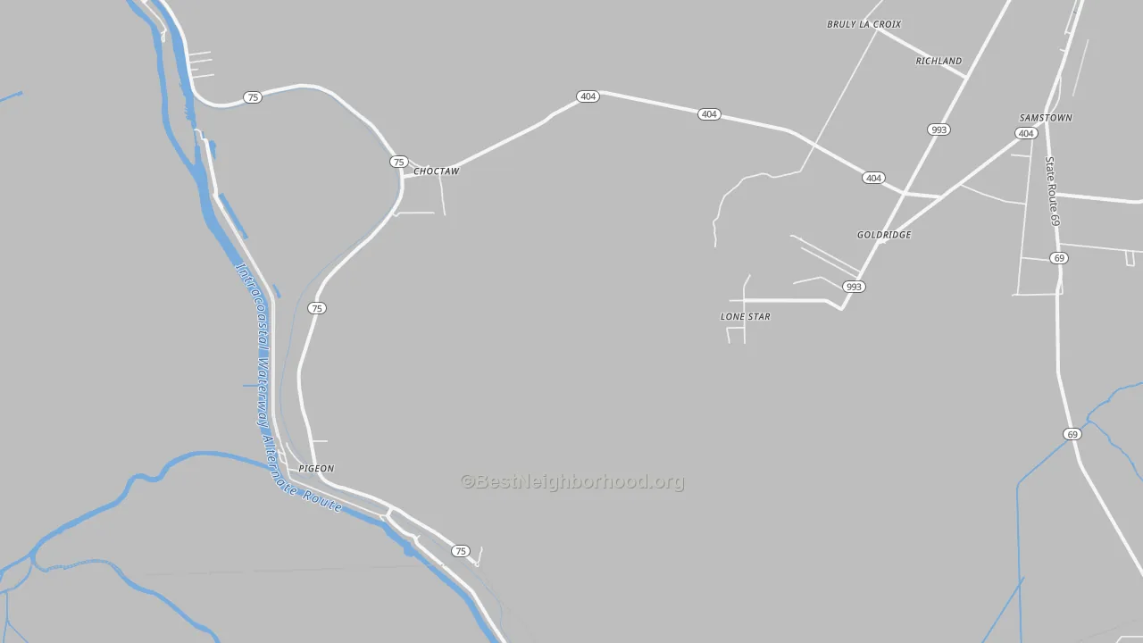 Transit Grade map of Lone Star, LA
