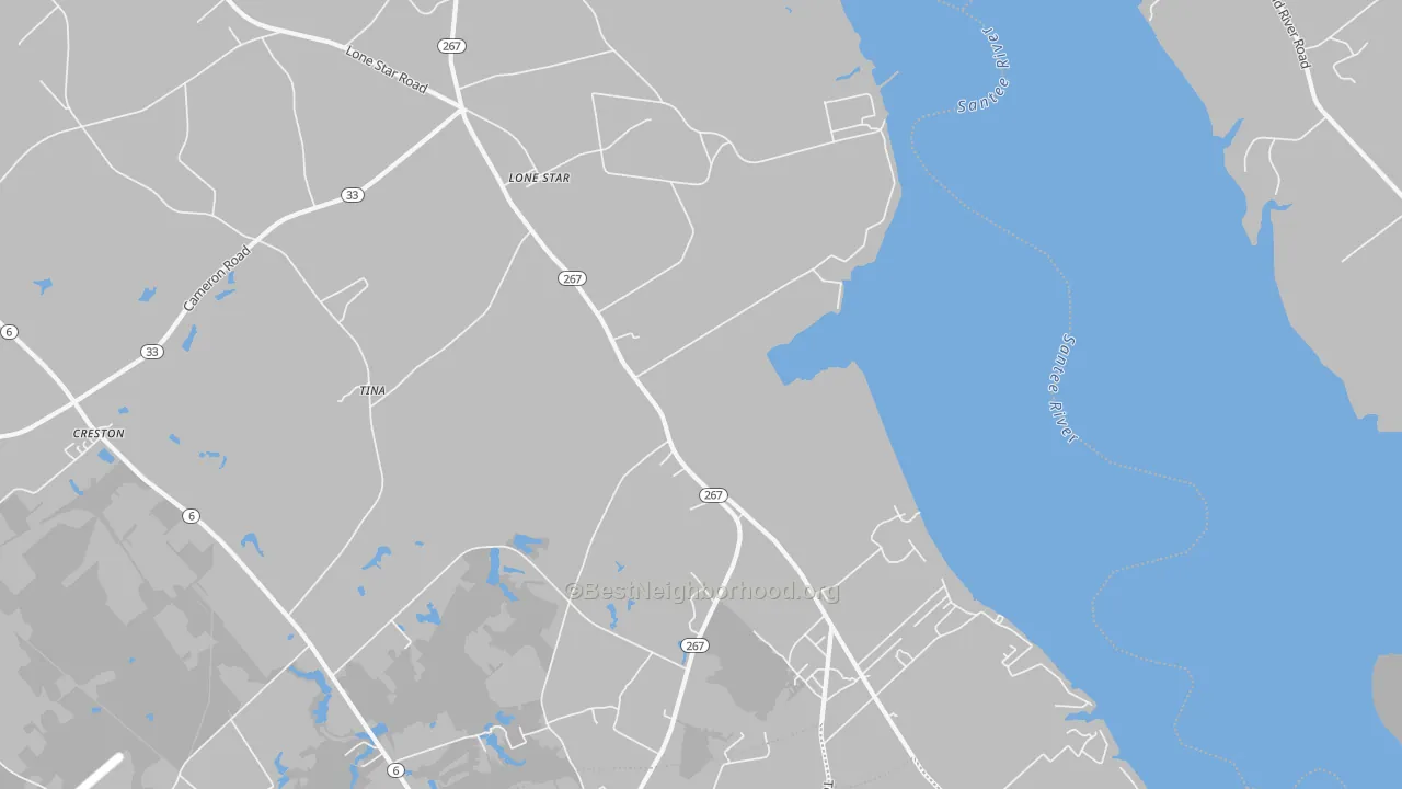 Transit Grade map of Lone Star, SC