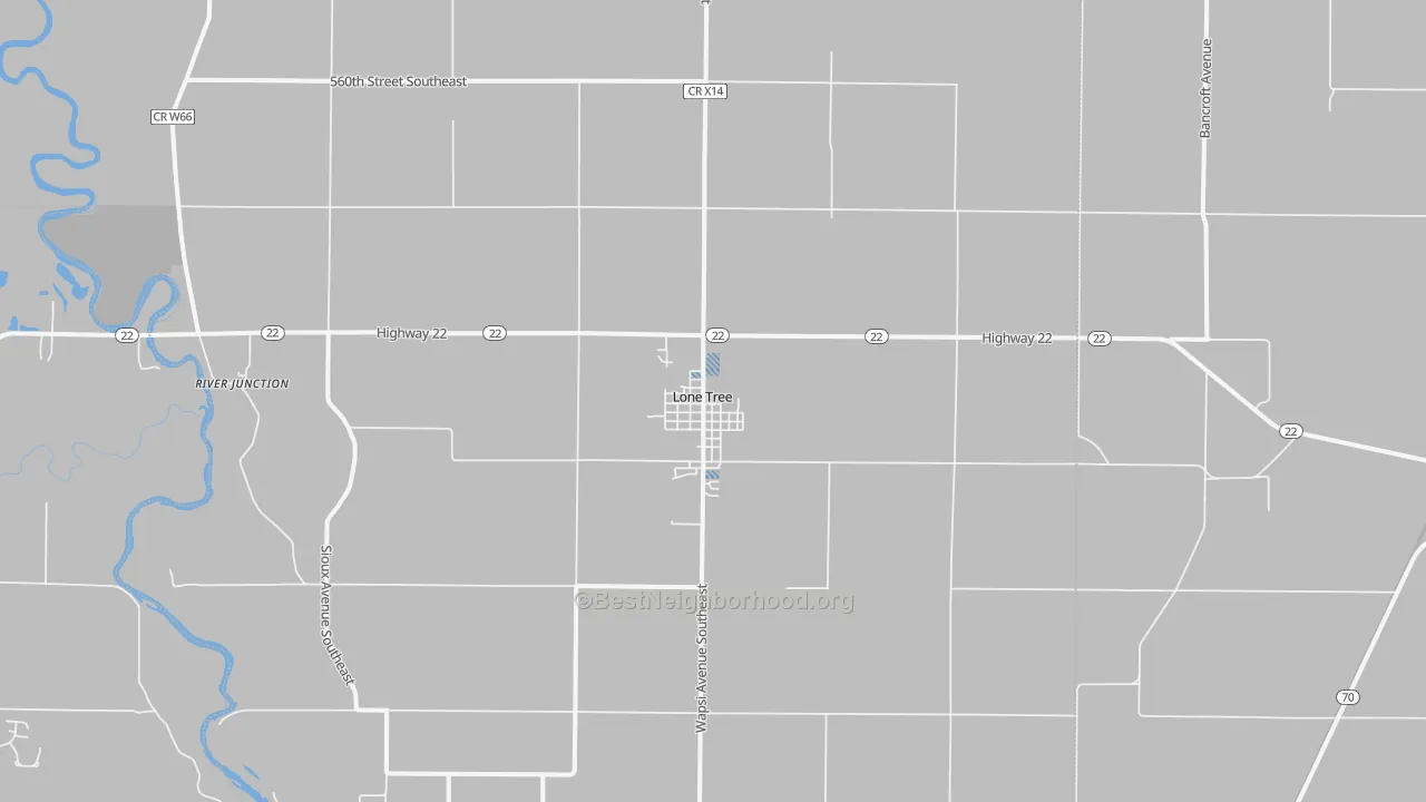 Transit Grade map of Lone Tree, IA