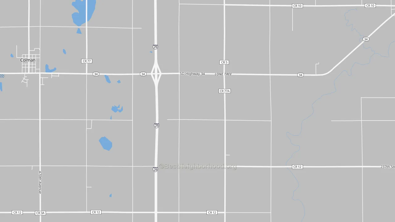 Transit Grade map of Lone Tree, SD