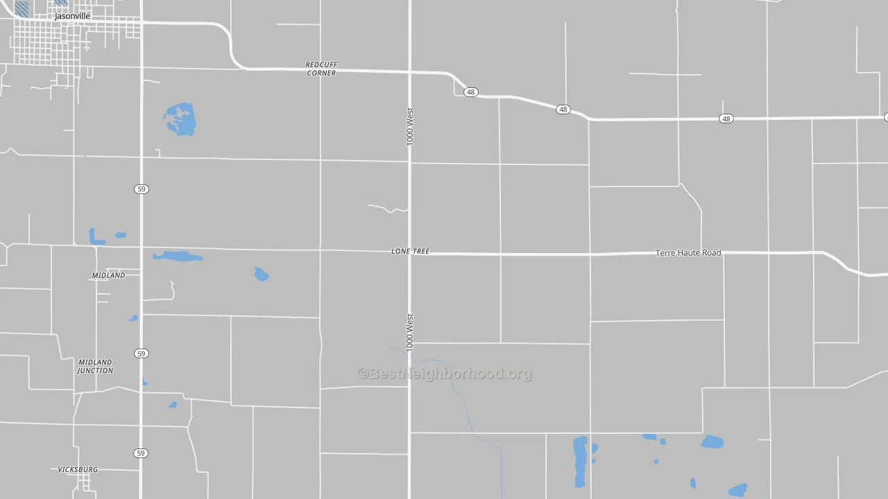Transit Grade map of Lonetree, IN