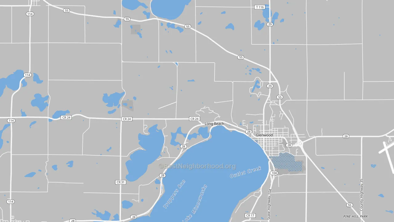Transit Grade map of Long Beach, MN