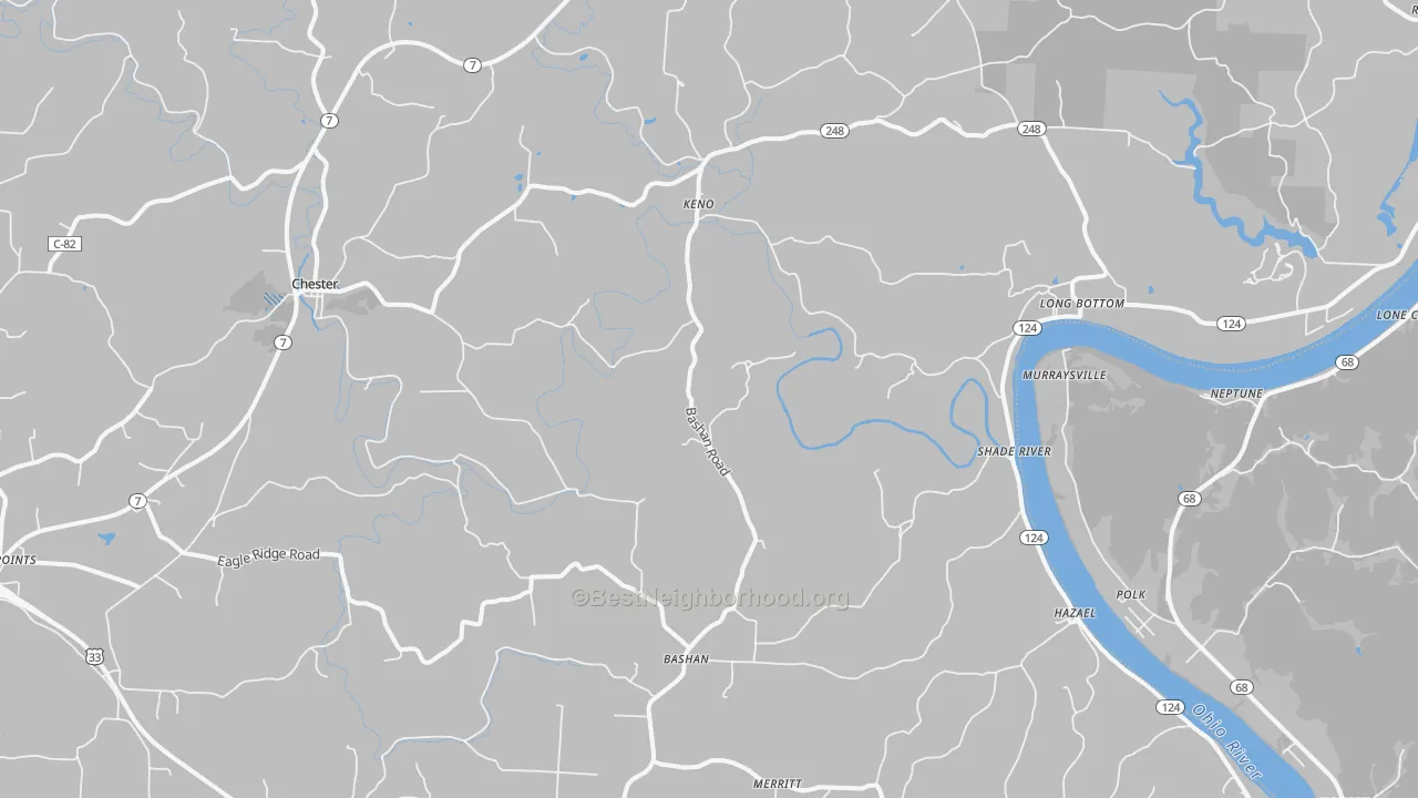 Transit Grade map of Long Bottom, OH