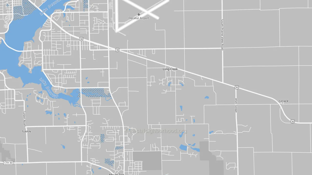 Transit Grade map of Long Creek, IL