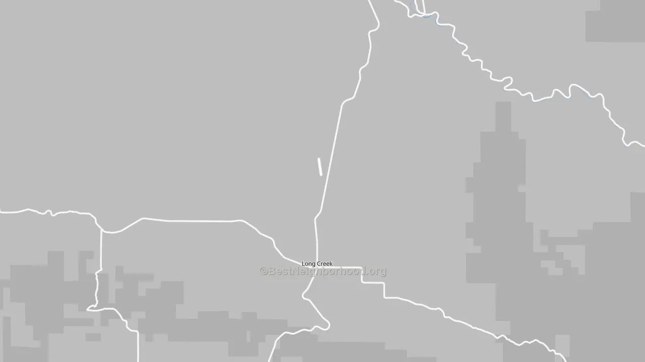 Transit Grade map of Long Creek, OR