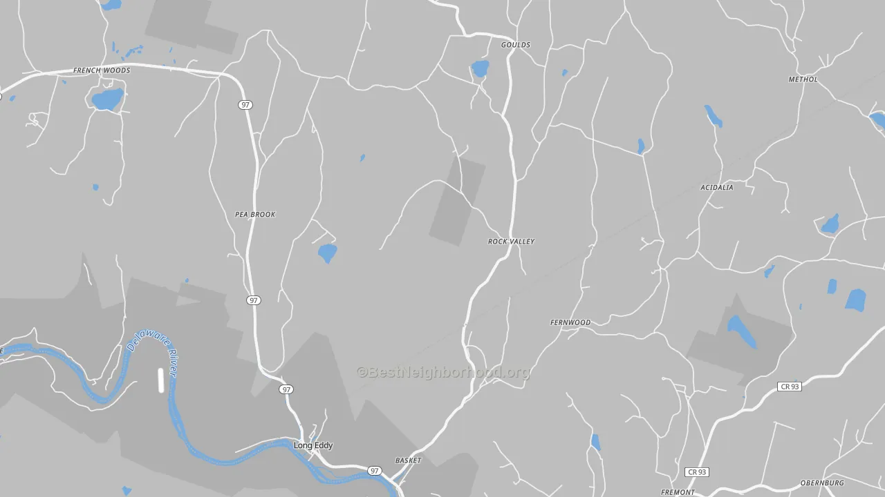 Transit Grade map of Long Eddy, NY