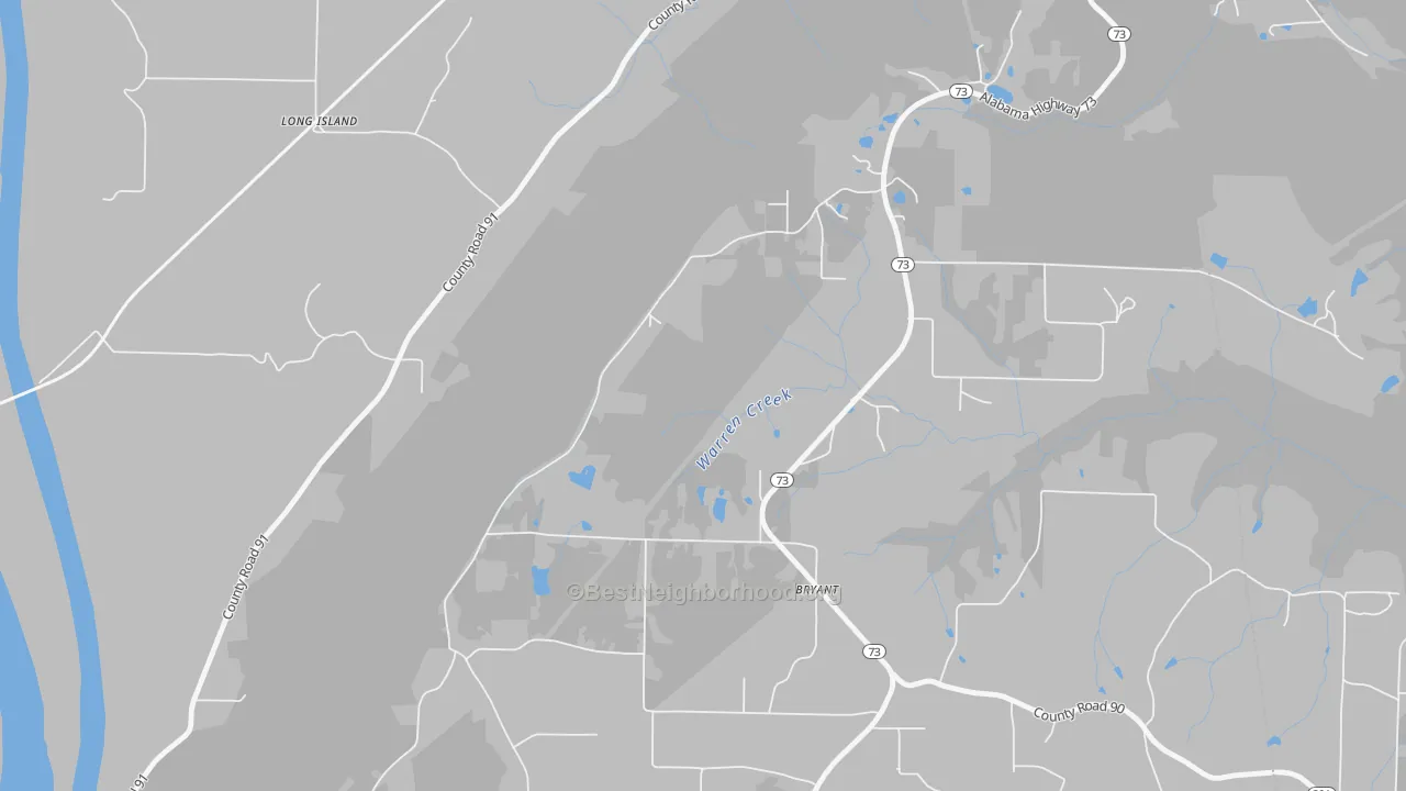 Transit Grade map of Long Island, AL