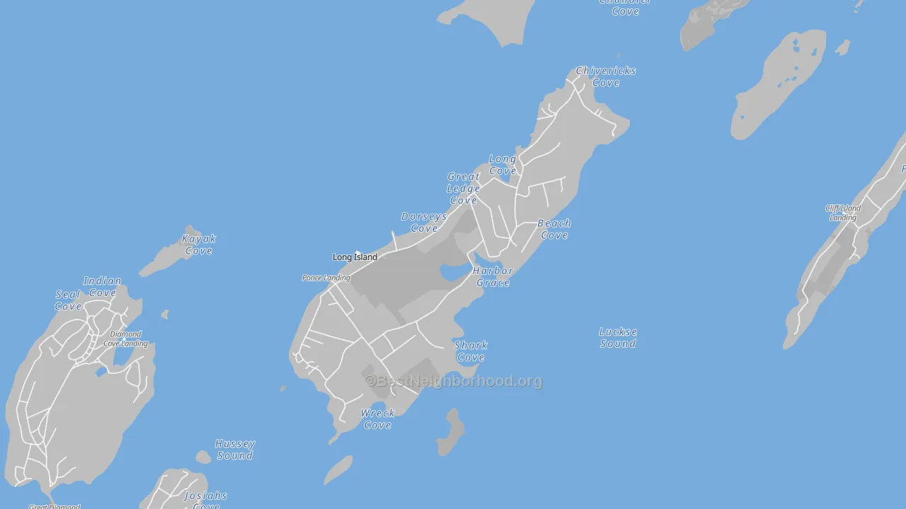 Transit Grade map of Long Island, ME
