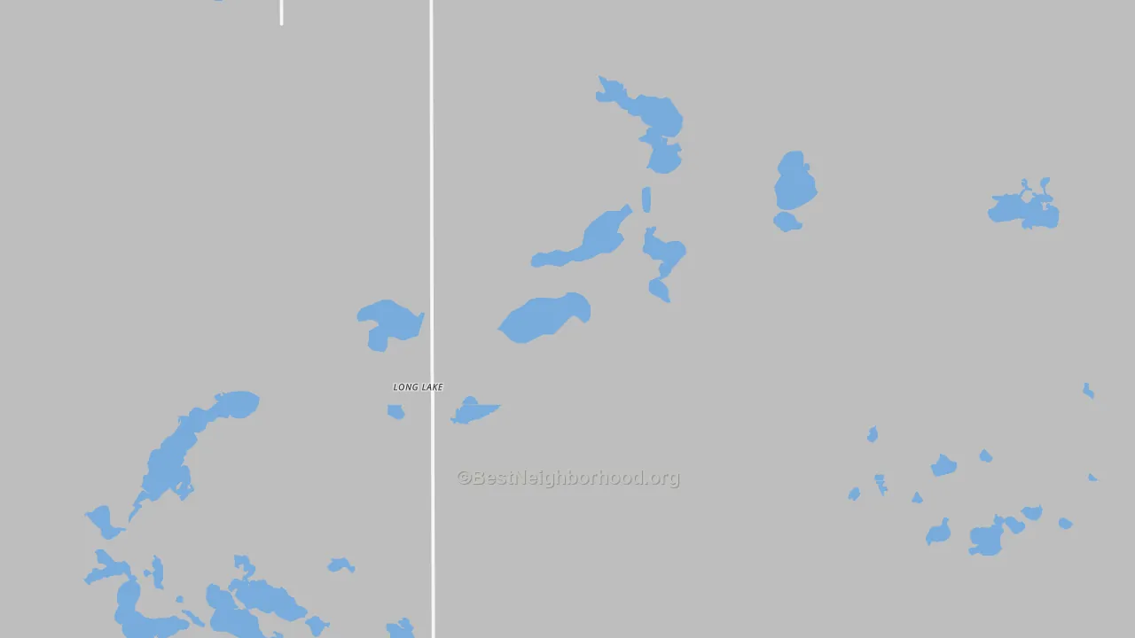 Transit Grade map of Long Lake, SD