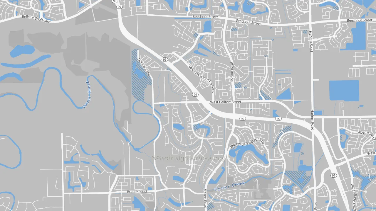 Transit Grade map of Long Meadow Farms, Richmond, TX