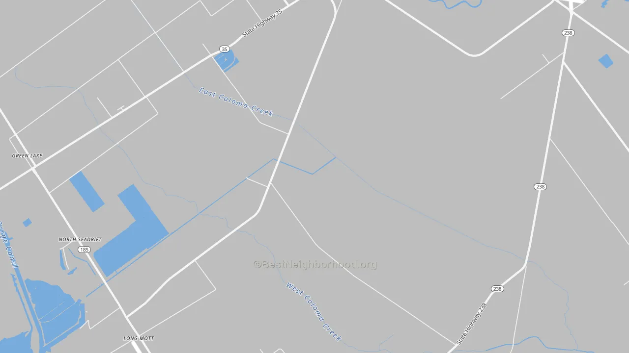Transit Grade map of Long Mott, TX