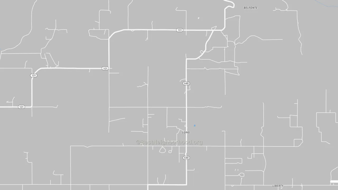 Transit Grade map of Long, OK