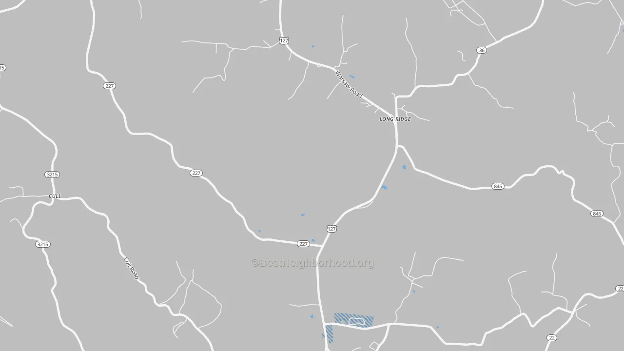 Transit Grade map of Long Ridge, KY