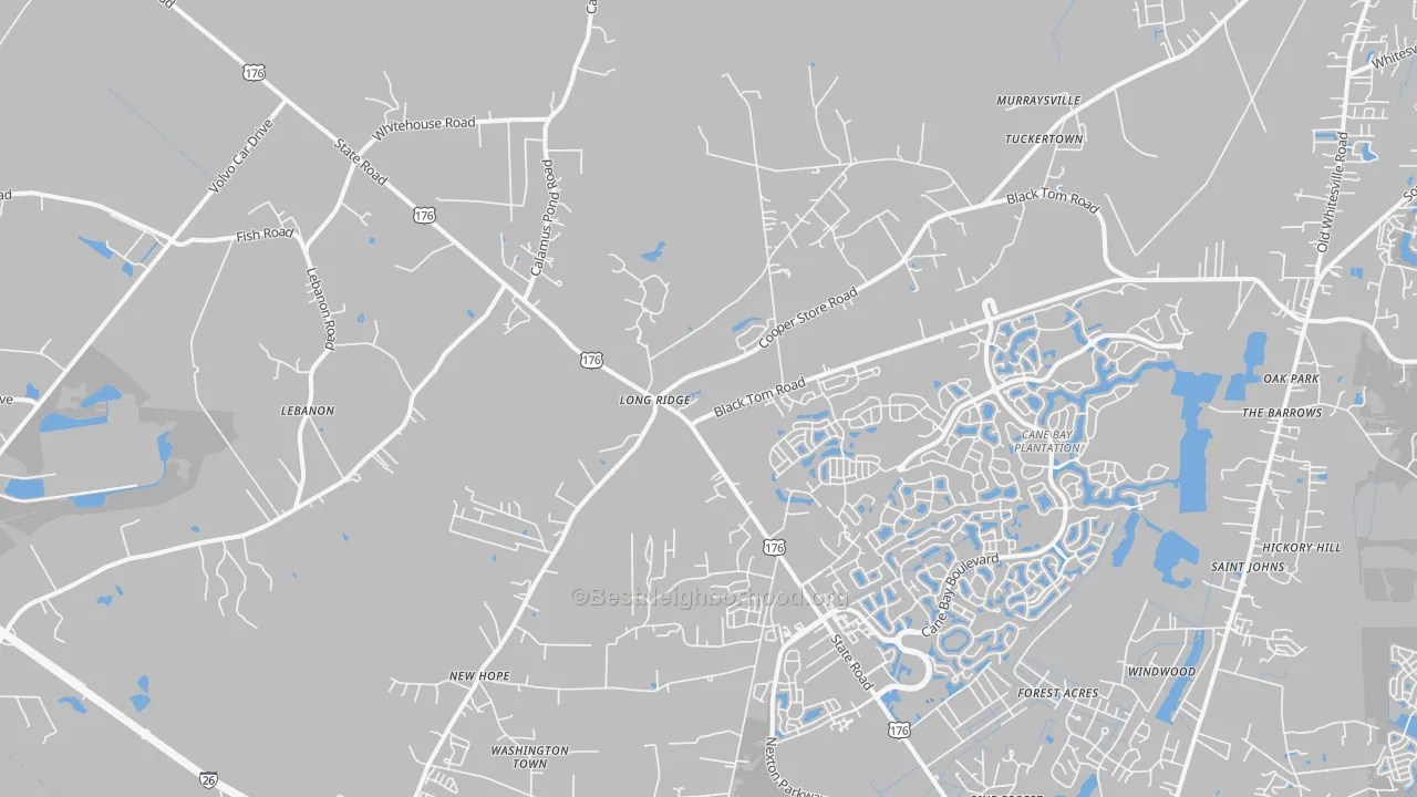 Transit Grade map of Long Ridge, SC