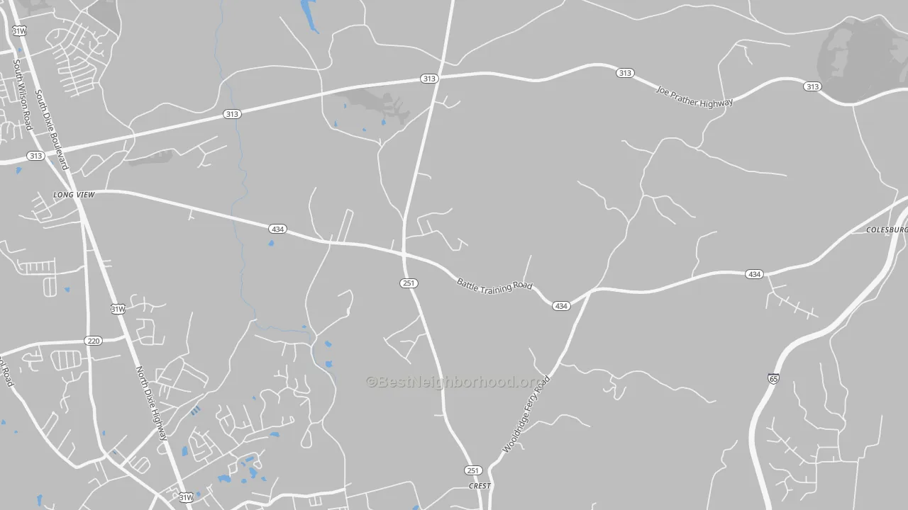 Transit Grade map of Long View, KY