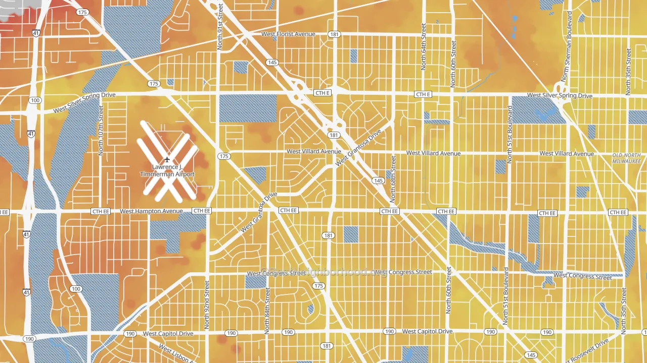 Transit Grade map of Long View, Milwaukee, WI