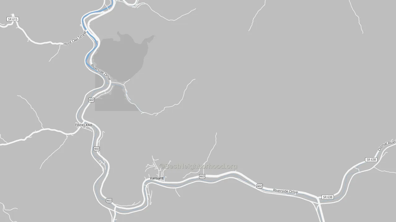 Transit Grade map of Longbottom, VA