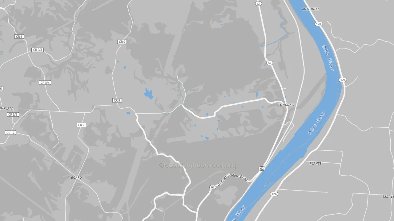 Transit Grade map of Longdale, WV