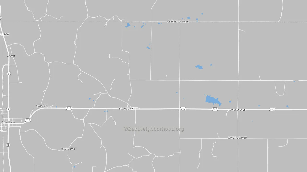 Transit Grade map of Longtown, MS