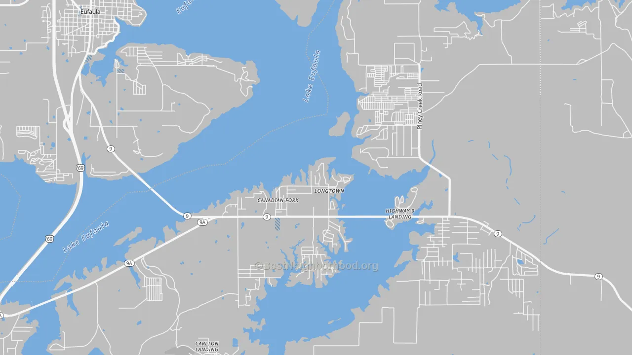 Transit Grade map of Longtown, OK