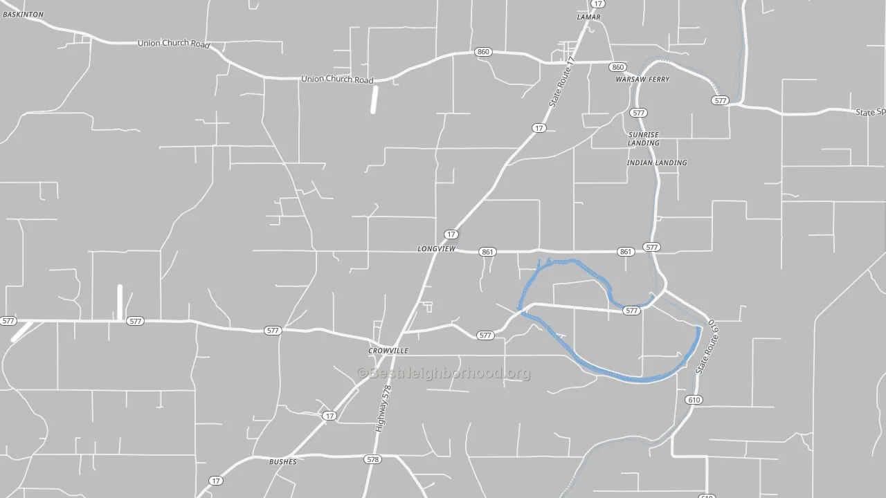 Transit Grade map of Longview, LA