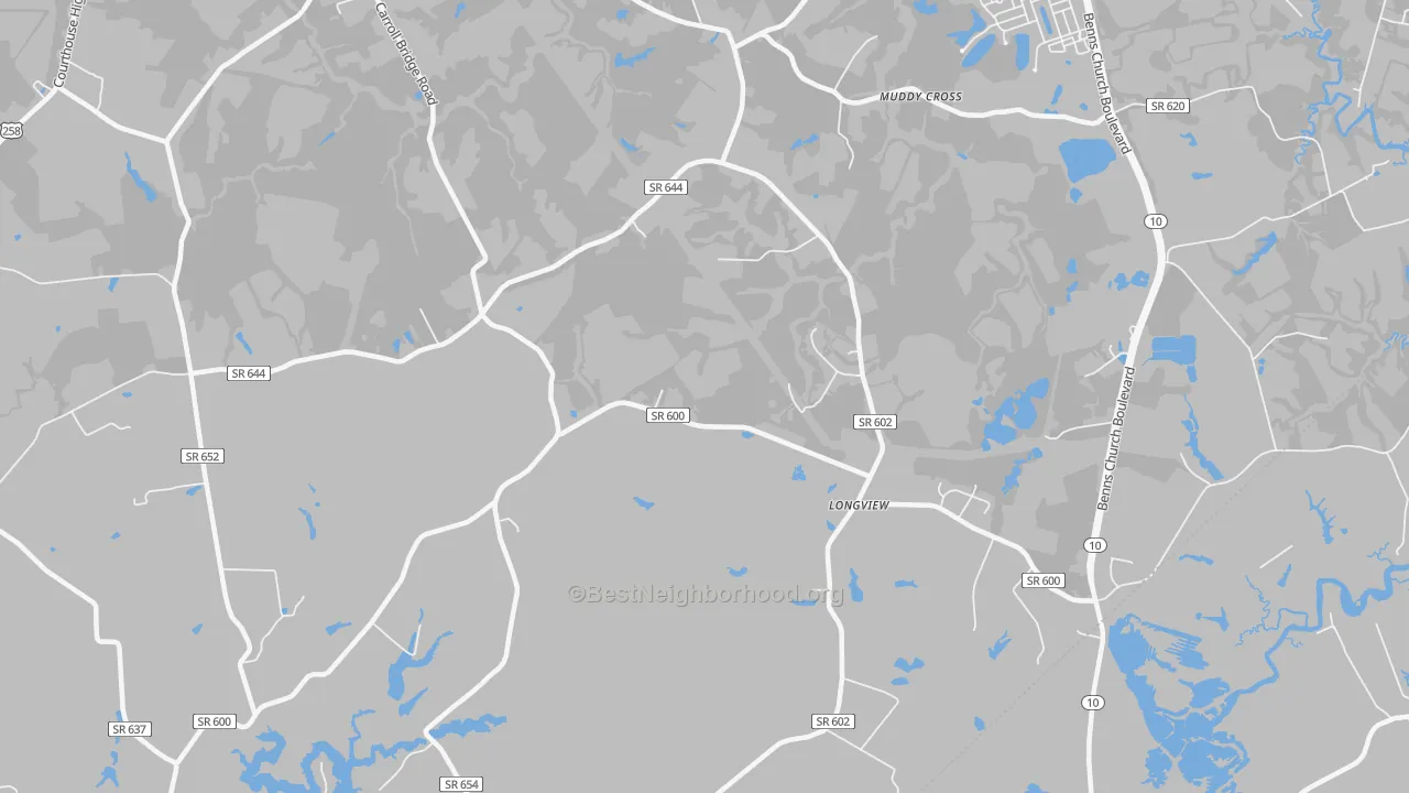 Transit Grade map of Longview, VA