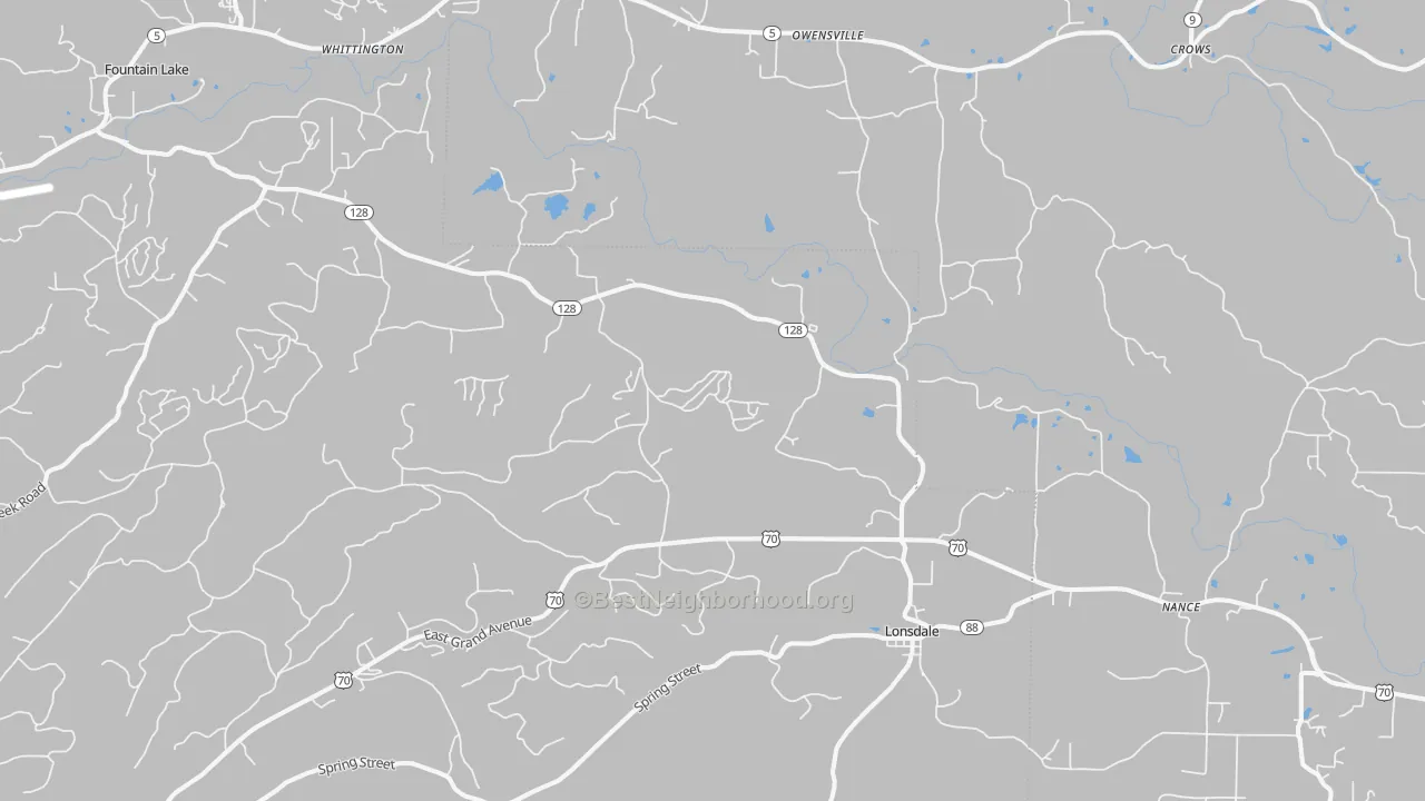 Transit Grade map of Lonsdale, AR