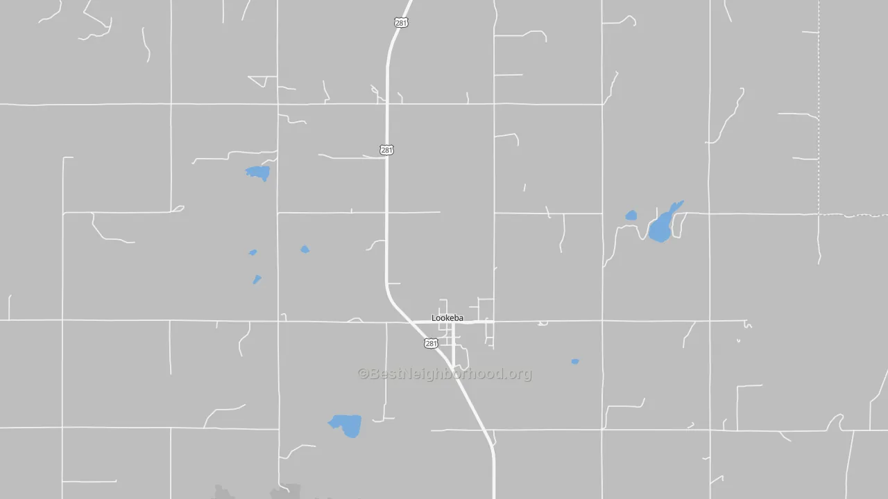 Transit Grade map of Lookeba, OK