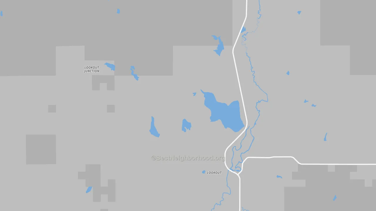Transit Grade map of Lookout, CA