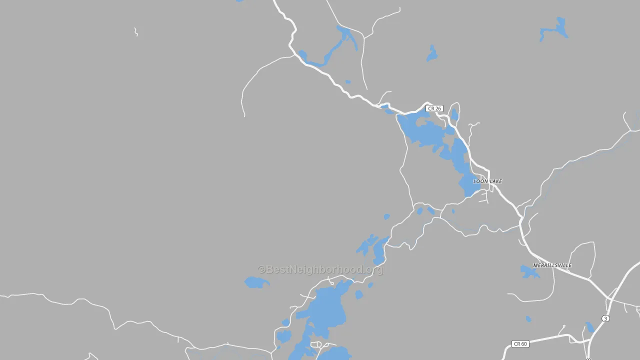 Transit Grade map of Loon Lake, NY