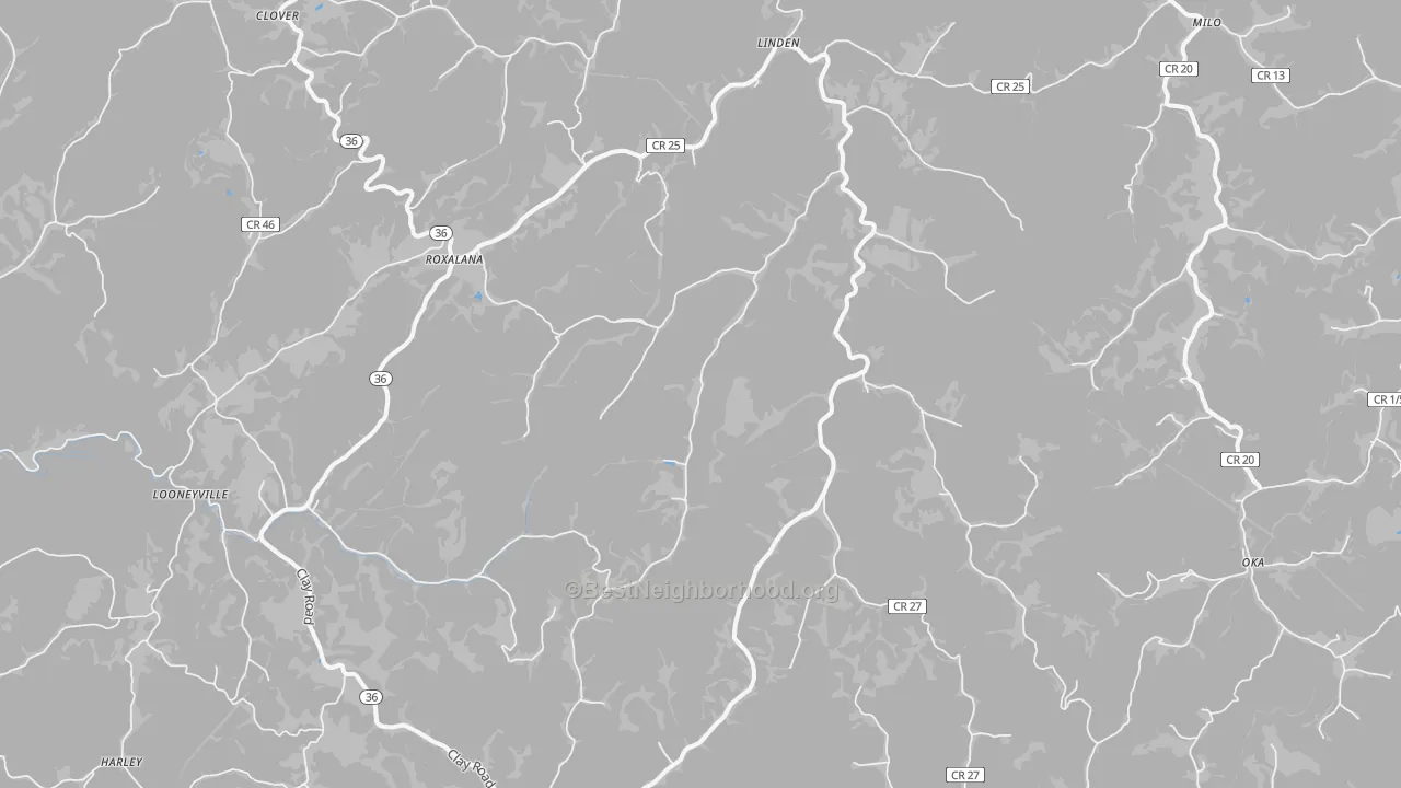 Transit Grade map of Looneyville, WV