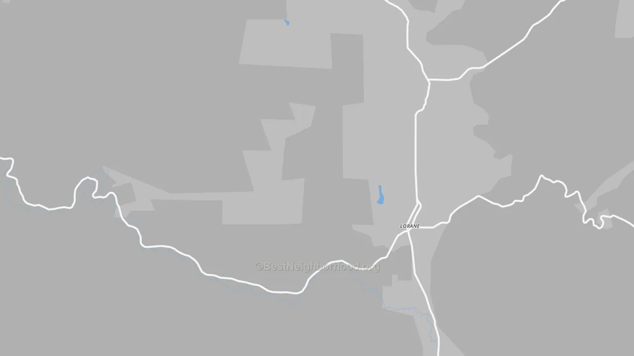 Transit Grade map of Lorane, OR