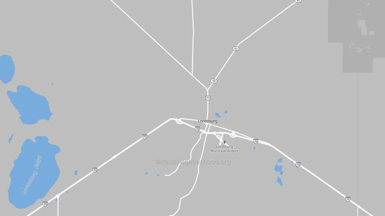 Transit Grade map of Lordsburg, NM