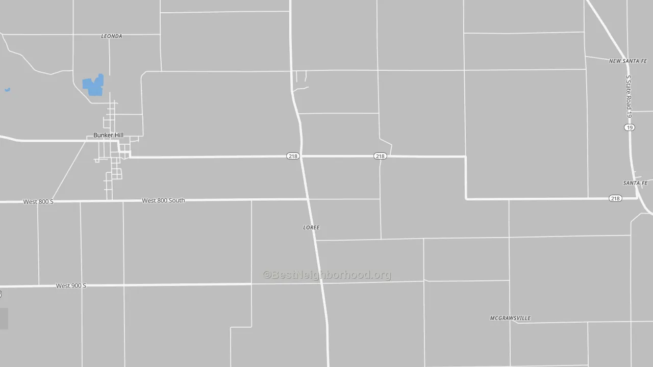 Transit Grade map of Loree, IN