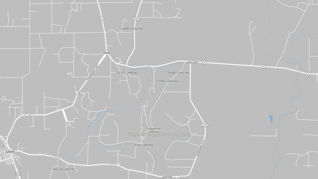 Transit Grade map of Lorelein, LA