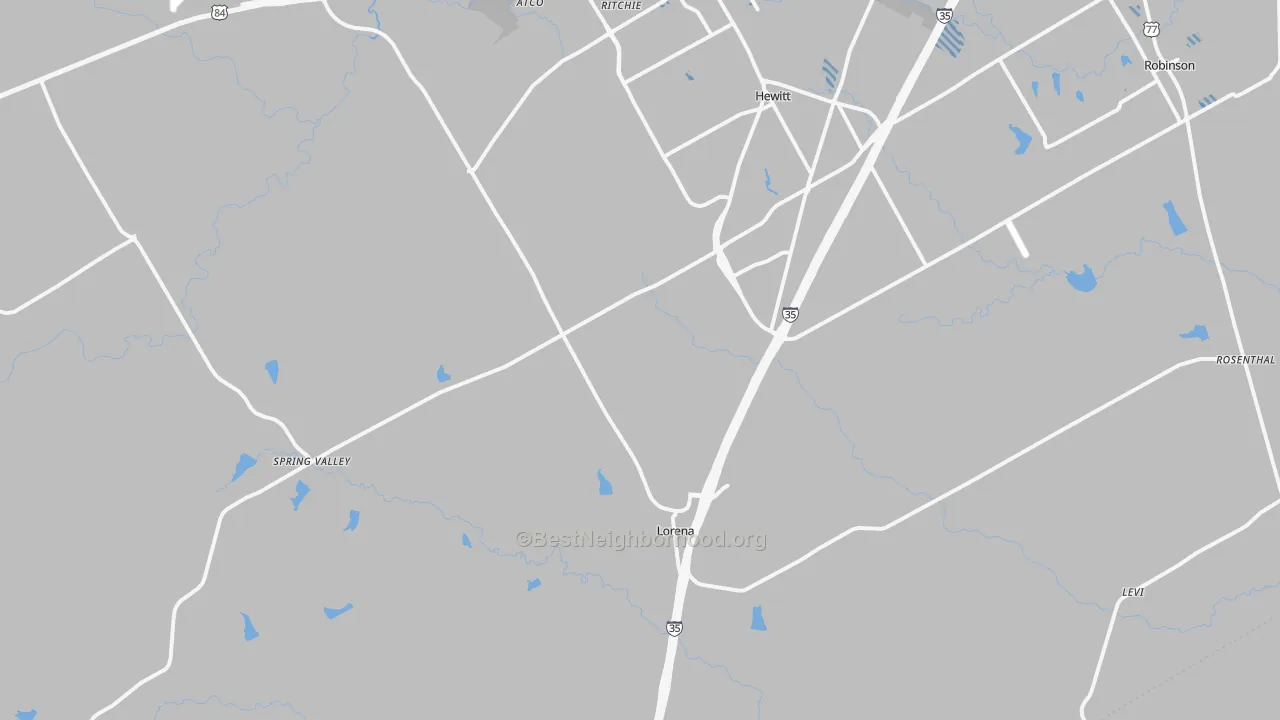 Transit Grade map of Lorena, TX
