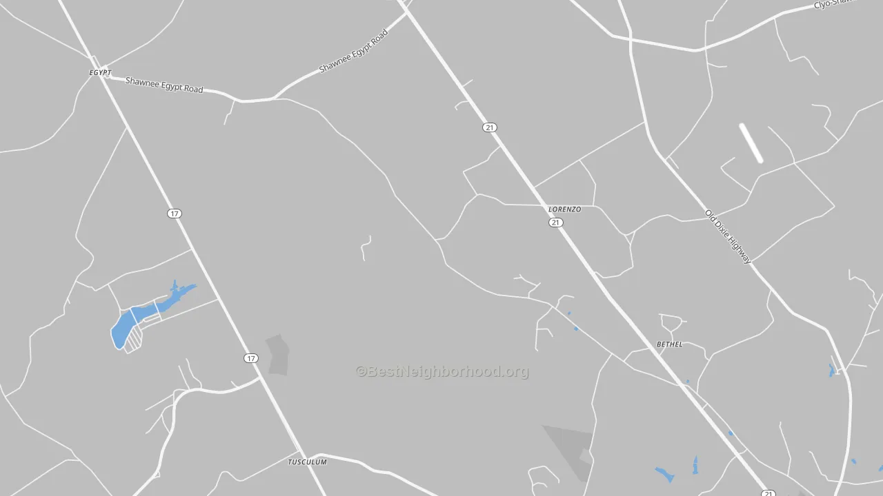 Transit Grade map of Lorenzo, GA