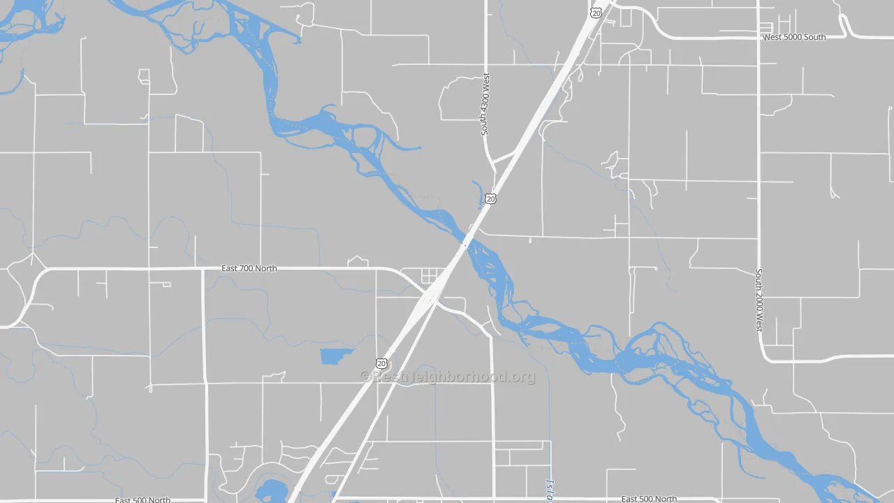 Transit Grade map of Lorenzo, ID