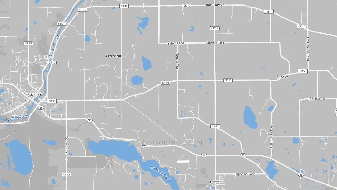 Transit Grade map of Loretto, MN
