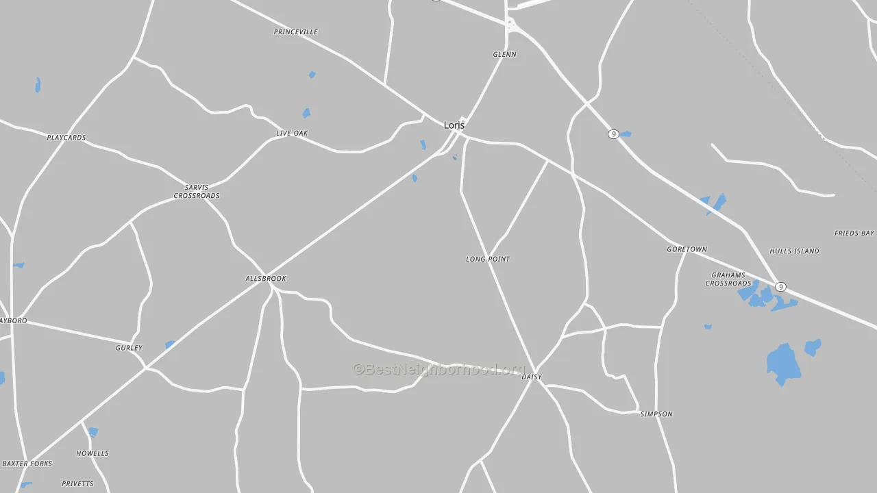 Transit Grade map of Loris, SC