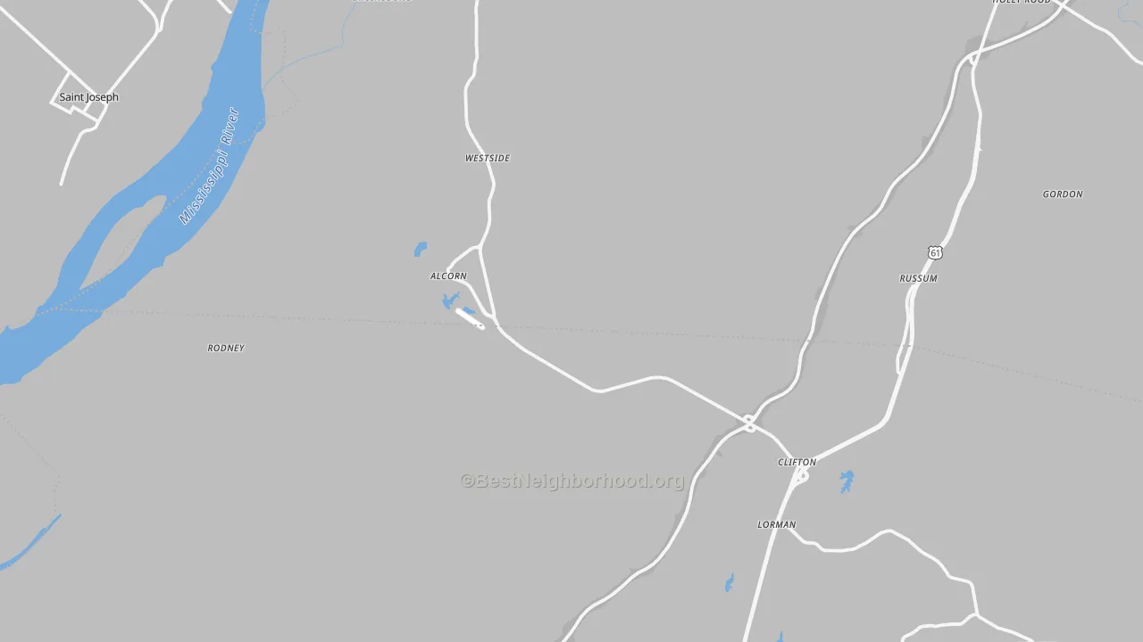 Transit Grade map of Lorman, MS