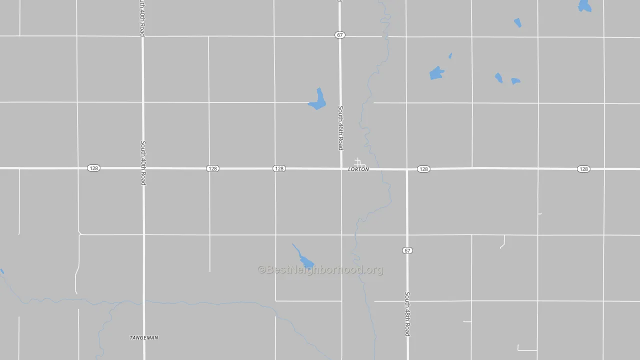 Transit Grade map of Lorton, NE
