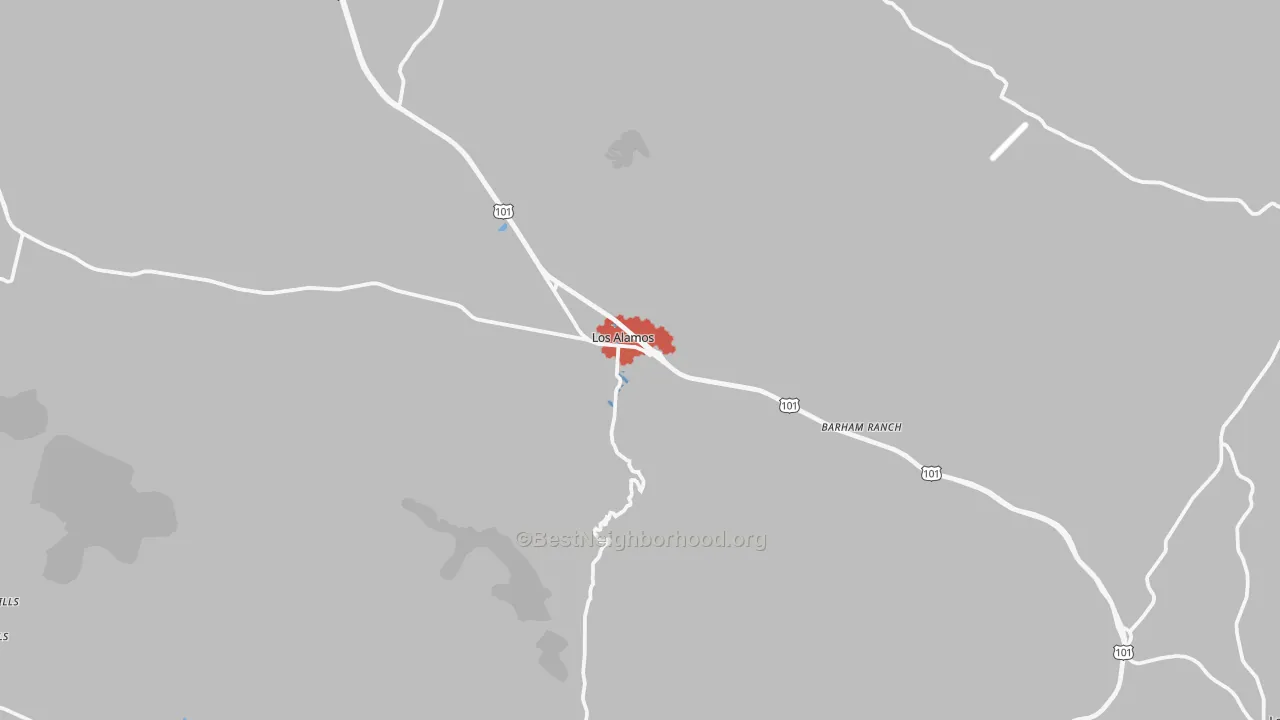 Transit Grade map of Los Alamos, CA