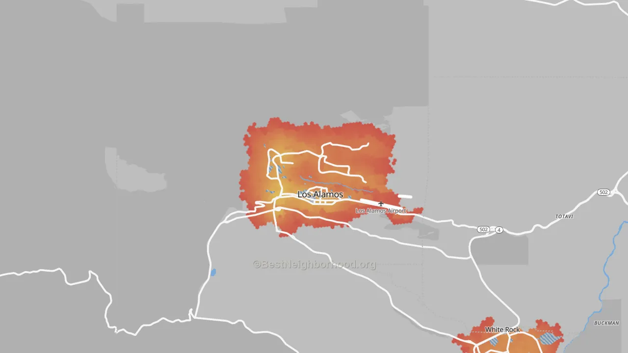 Transit Grade map of Los Alamos, NM