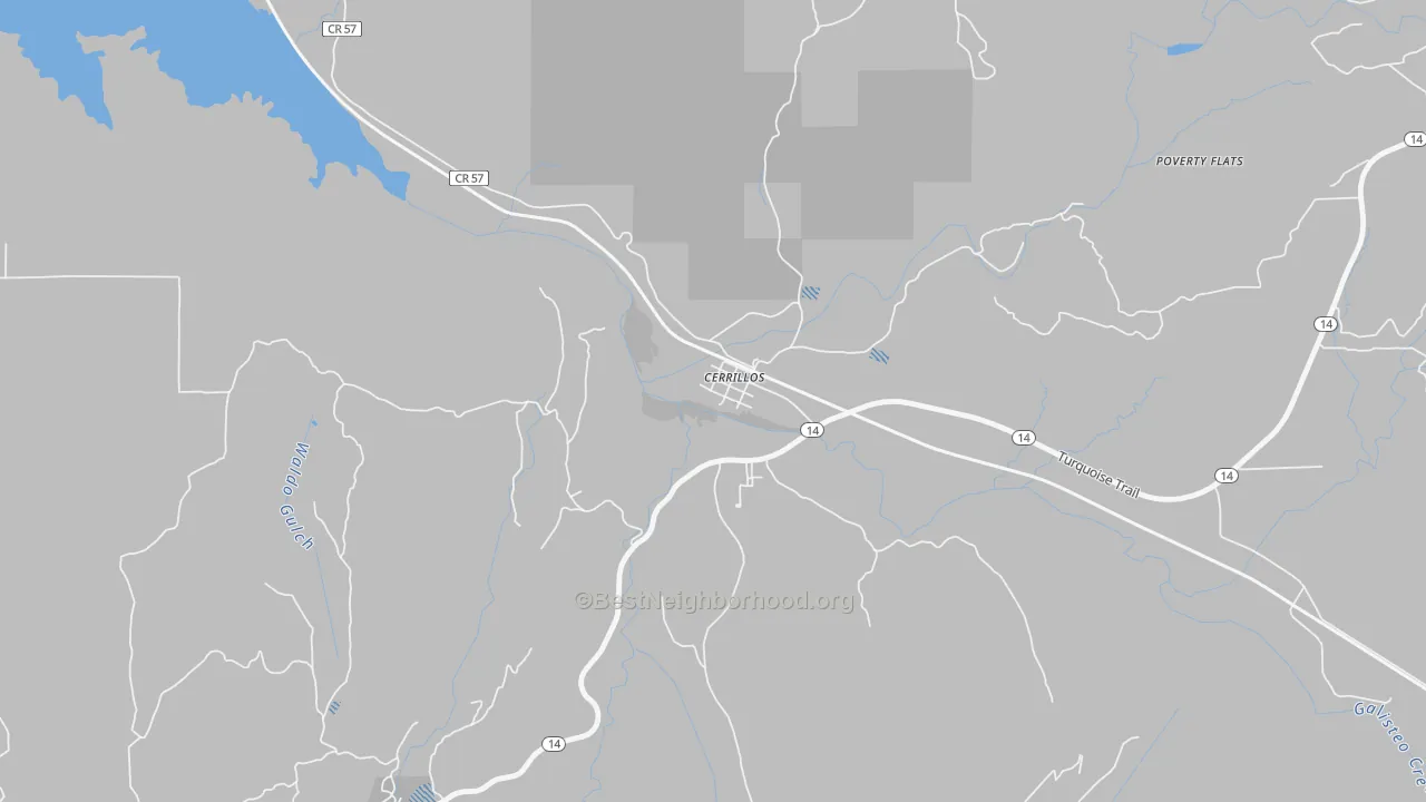 Transit Grade map of Los Cerrillos, NM