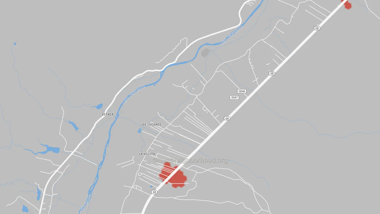 Transit Grade map of Los Luceros, NM