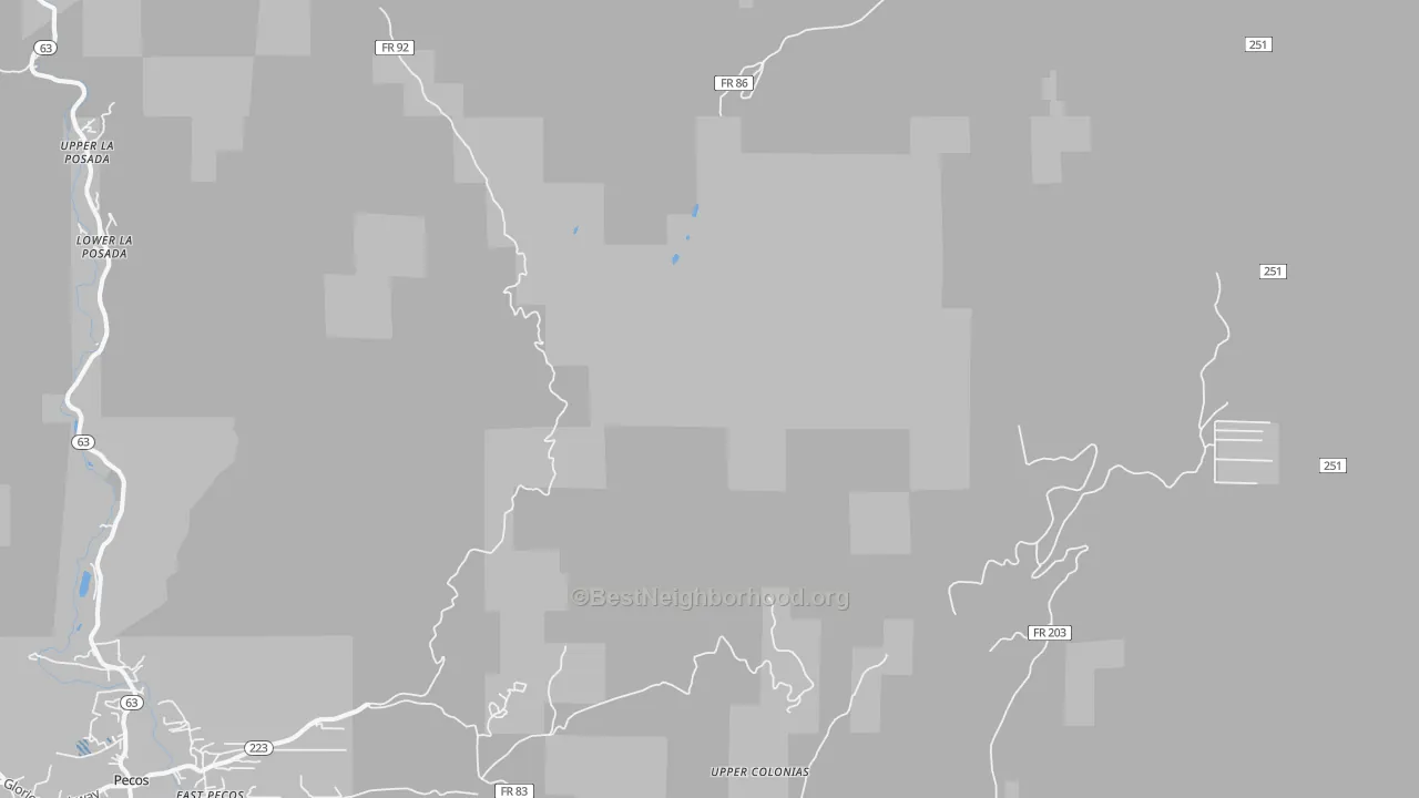 Transit Grade map of Los Pachecos, NM