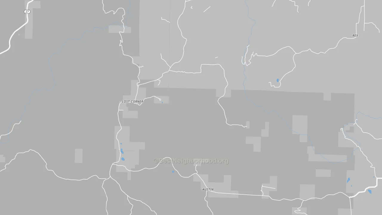 Transit Grade map of Lost Corner, AR