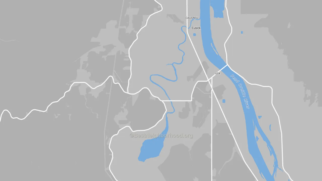 Transit Grade map of Lost Creek, WA