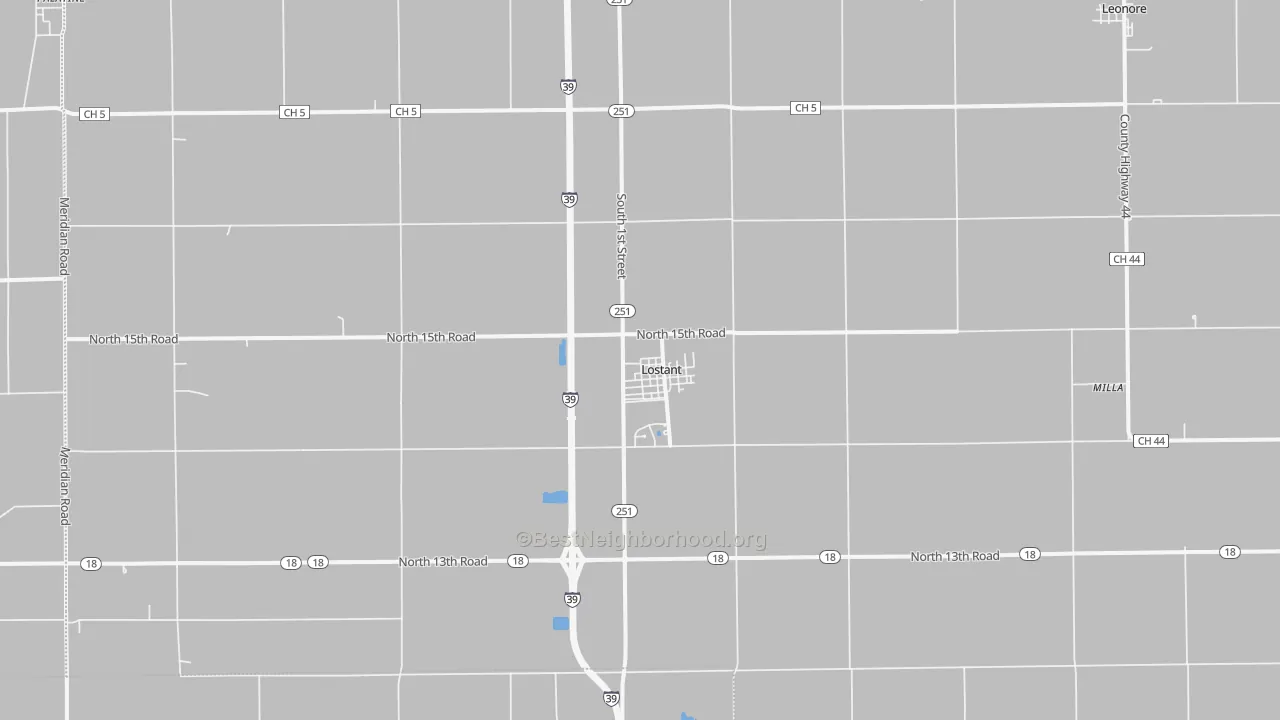 Transit Grade map of Lostant, IL